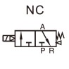 Elektrozawór 3/2 G1/4" NC powrót sprężyną 3V210-08