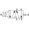 Elektrozawór 5/2 1/8" monostabilny CM-602A