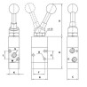 Zawór pneumatyczny 3/2 1/8" 321 LL