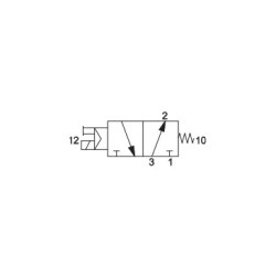 Elektrozawór 3/2 1/8" monostabilny NO