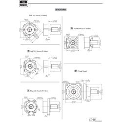 Silnik hydrauliczny MS 160 C wałek fi32mm