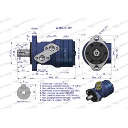 Silnik hydrauliczny WMR-S 125 WARYŃSKI