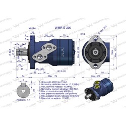 Silnik hydrauliczny WMR-S 200 WARYŃSKI