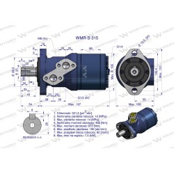 Silnik hydrauliczny WMR-S 315 WARYŃSKI