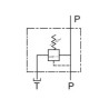 Zawór przelewowy 1/2" 80l/min 120-350bar imbus