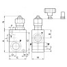 Zawór przelewowy 3/8" 35l/min 100-350 bar pokrętło